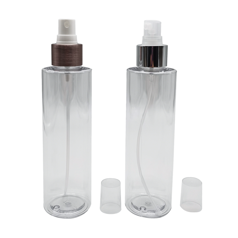 Flacon pulverizator transparent cu umăr plat