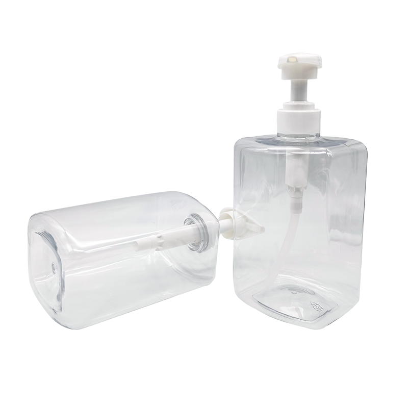 Flacon de loțiune cu gel de duș șampon pătrat transparent