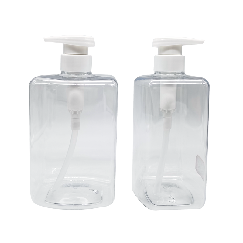Flacon de loțiune cu gel de duș șampon pătrat transparent