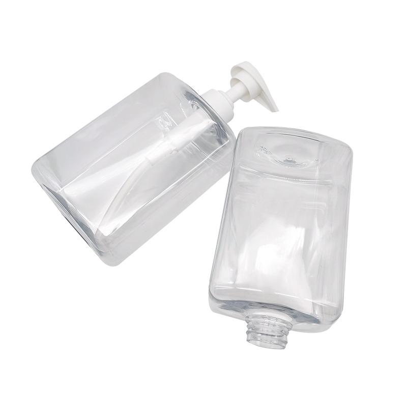 Flacon de loțiune cu gel de duș șampon pătrat transparent