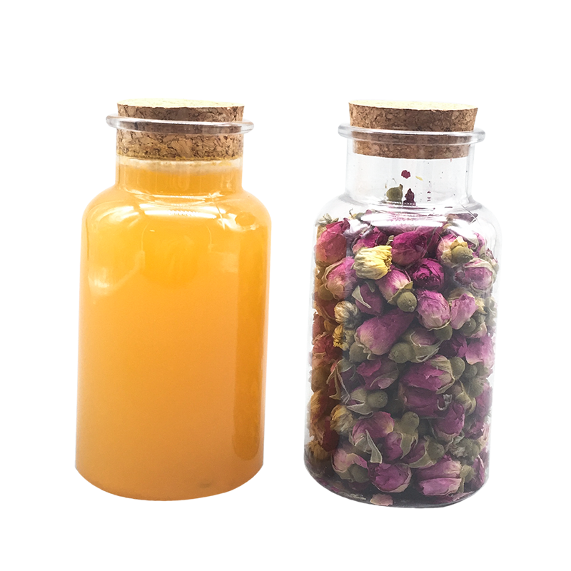 Sticla de suc de băutură fructe uscate flori de ceai cutie