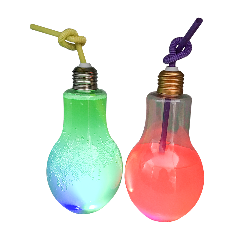 LED Lightning Lightning Bulb Sticla de ceai cu lapte